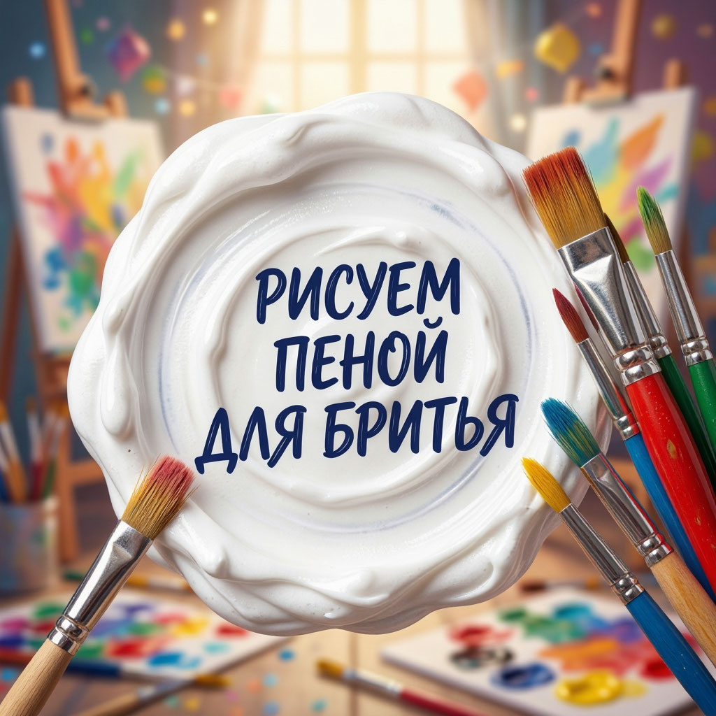 Арт‑терапевтический мастер‑класс «Рисуем пеной»: творчество без границ