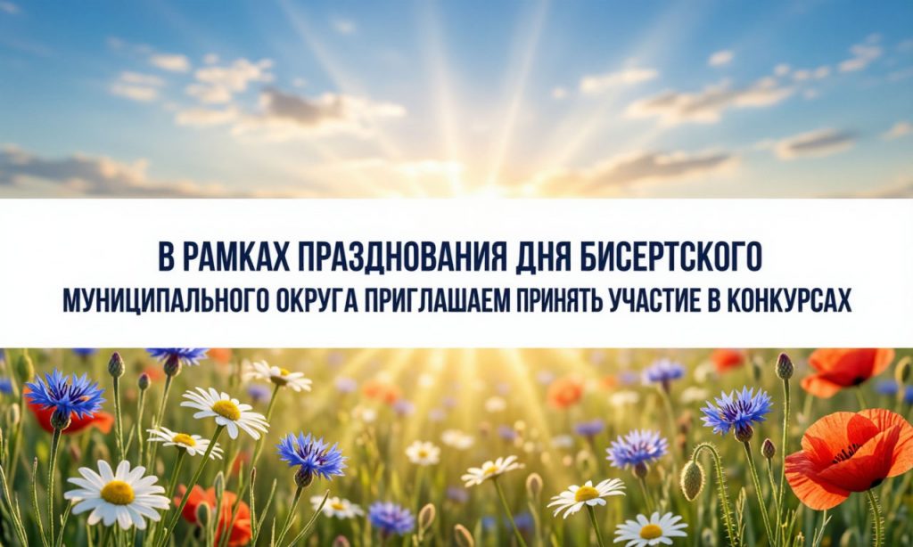 В рамках празднования дня Бисертского муниципального округа приглашаем принять участие в конкурсах!